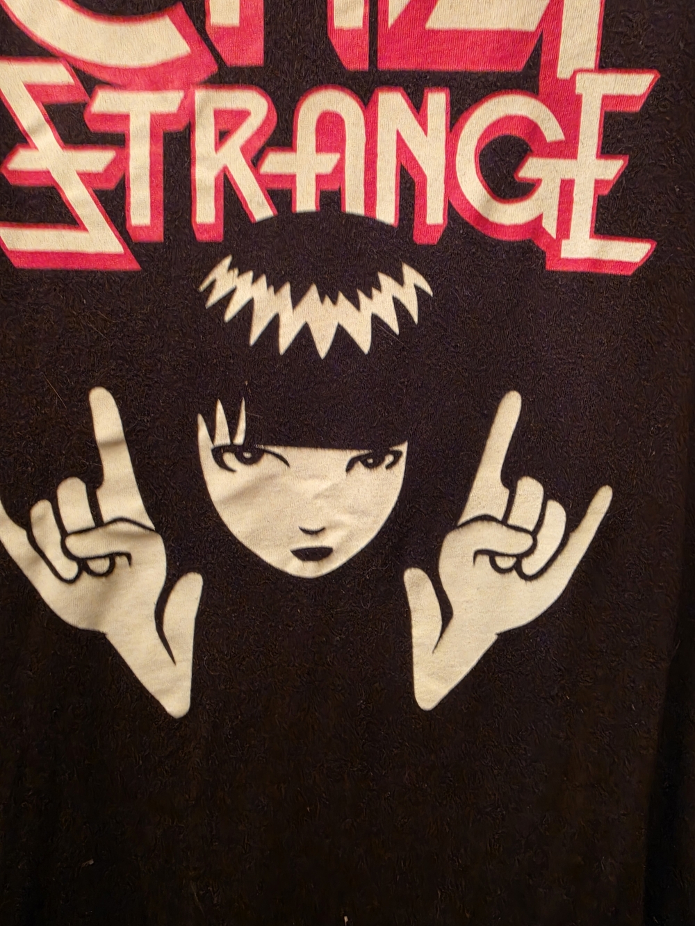 Emily the Strange Graphic Tee Large Black Cotton Alt Goth Emo Punk Shirt - Picture 9 of 10